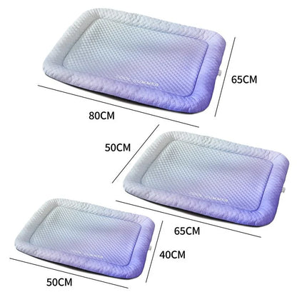 🧊Pet Cooling Pad Mat for Dogs and Cats - 🐕Ice Silk Summer Cool Bed Blanket in Gradient Colours