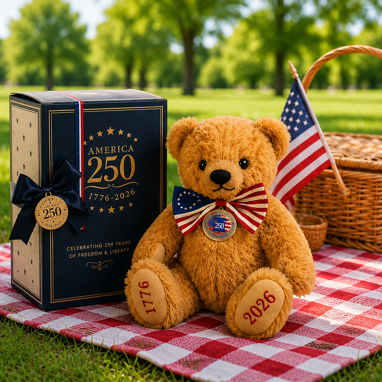 🏆Flash Sale 60% OFF- America 250 Commemorative Teddy Bear