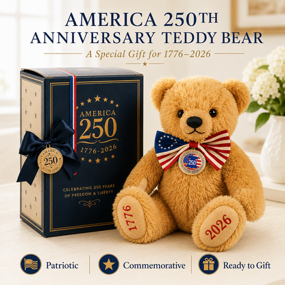 🏆Flash Sale 60% OFF- America 250 Commemorative Teddy Bear
