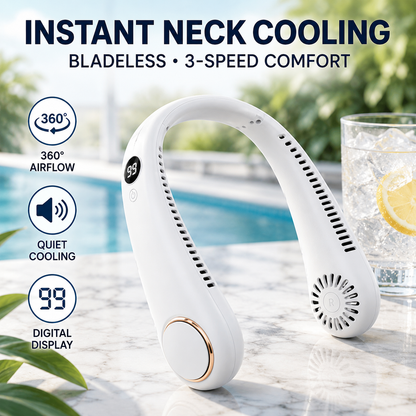🔥Last Day 59% OFF🌪360° Portable Bladeless Neck Fan