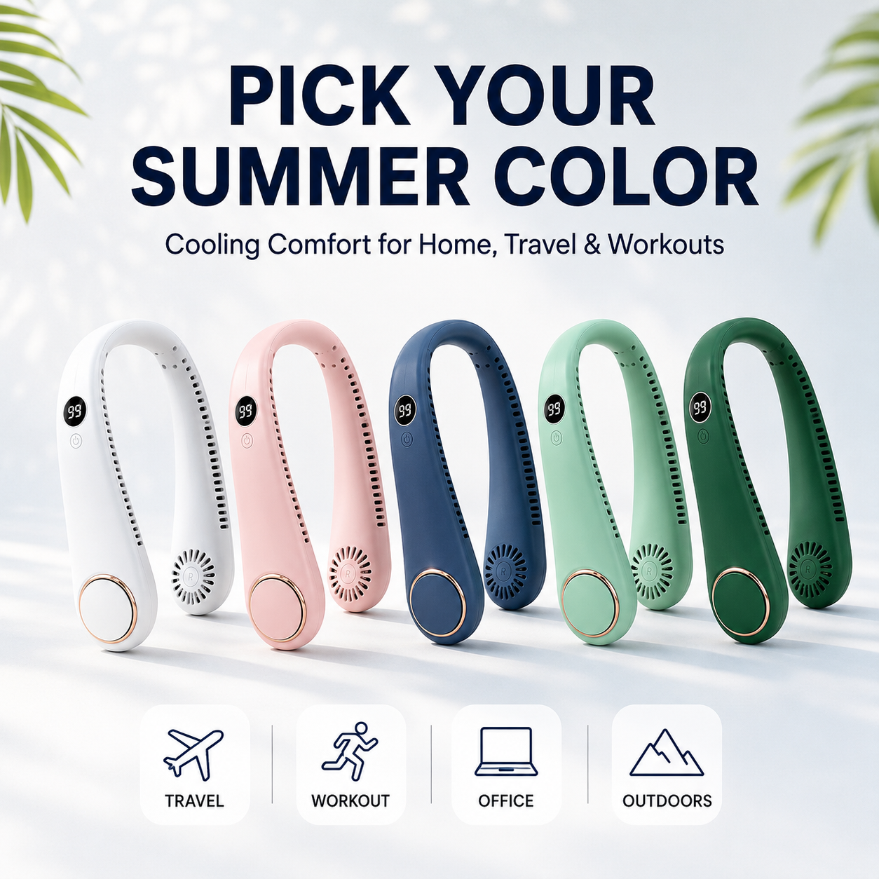 🔥Last Day 59% OFF🌪360° Portable Bladeless Neck Fan