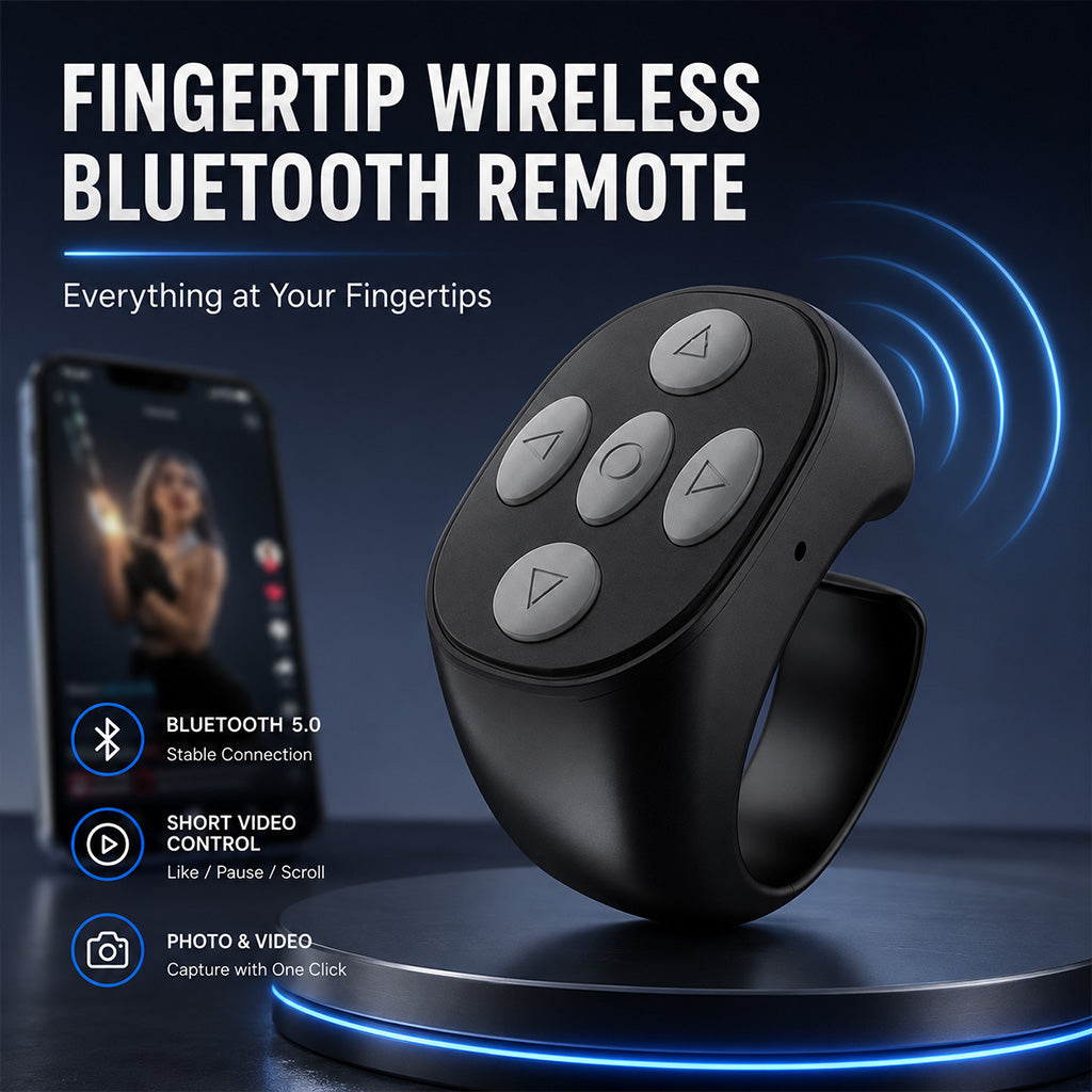 🔥Last Day 59% OFF⚡Fingertip Wireless Bluetooth Remote Control