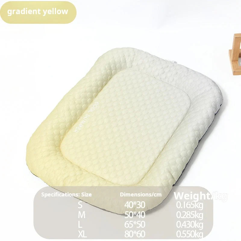 🧊Pet Cooling Pad Mat for Dogs and Cats - 🐕Ice Silk Summer Cool Bed Blanket in Gradient Colours