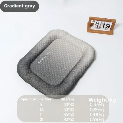 🧊Pet Cooling Pad Mat for Dogs and Cats - 🐕Ice Silk Summer Cool Bed Blanket in Gradient Colours